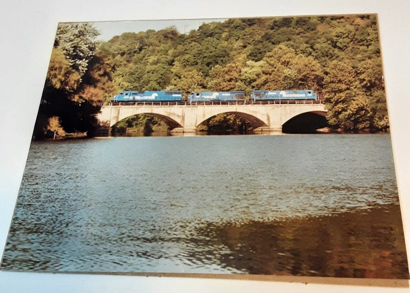Conrail With Consist Color Photo 8 x 10 Mounted On Board Ready To Frame Model