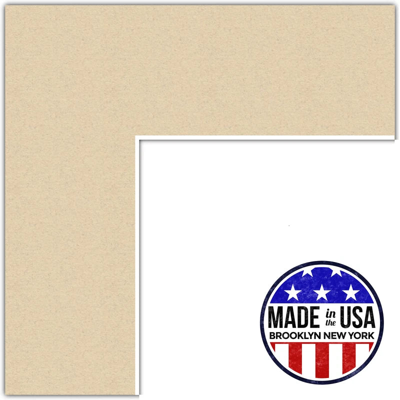 ArtToFrames Custom Gold Seaside Picture Photo Frame Mat Matting Board LG Model