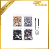 Leather Snap Fasteners Kit 12.5mm Metal Button Snaps for Clothing Jackets Bags Model