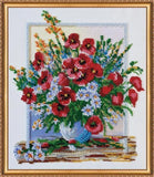 Bead embroidery kit Aromas of Summer-3 needlework kit canvas beadwork pattern Model