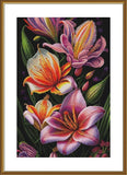Counted Cross Stitch "Flower rhapsody" Embroidery Kit Unprinted ??anvas Nova Model