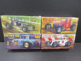 Lindberg Kits Red Rebel, Kustom Koffin, White Lightnin and Sportsman Class Model
