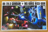 1/144 HGUC G-3 Gundam VS Char's Rick Dom Set Mobile Suit Gundam Plastic Model Model