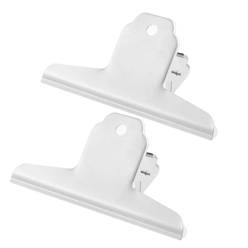 Office 120mm Wide Stainless Steel File Drawing Board Binder Clips 2pcs Model