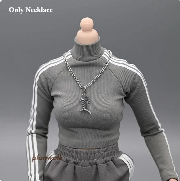 Soldier Girl Necklace Model 1/6 For 12" Action Figure Female Gift Model