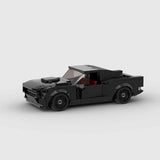 MOC Car Black Ford Mustang Fastback Building Block Model Kit Toy Gift 289 Pcs Model