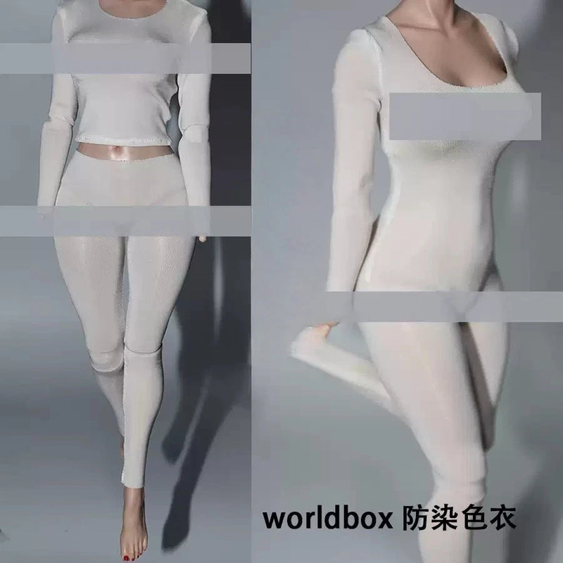 1/6 Long Top & Pants Anti Staining Skin Clothing Model Fit 12'' Body Figures Model