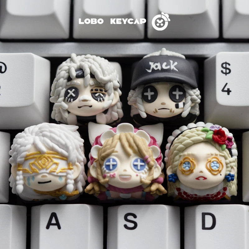 Identity V Resin Keycap - Cute Prisoner, Perfumer, Mercenary, Gardener (1 Piece) Model
