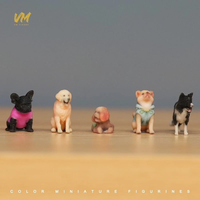1/18 1/43 1/64 Miniature Cute Dogs Animal Scene Prop Figure Model For Cars Model