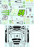 Powerslide 392 #45/#54 Ty Gibbs/Tyler Reddick 2023 1/24 waterslide decal Model