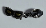 Authentic Pandora Sunshine Diva Sunglasses Dangle Charm 791148CZ Retired .925 Charms