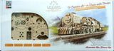 UGEARS V-Express 502201 Steam Train + Tender Wooden 3D Mechanical Model Kit Model