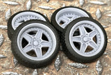 Resin 20 Inch: ??Schott Traction PT?? Model car Wheels/Tires 1/24 1/25 scale Model