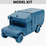 HMMWV Ambulance, Model Kit Modern American Military Ambulance Miniature Model