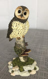 Vintage Prestige Designs Spotted Owl Resin Figurine Display Garden Statue Model
