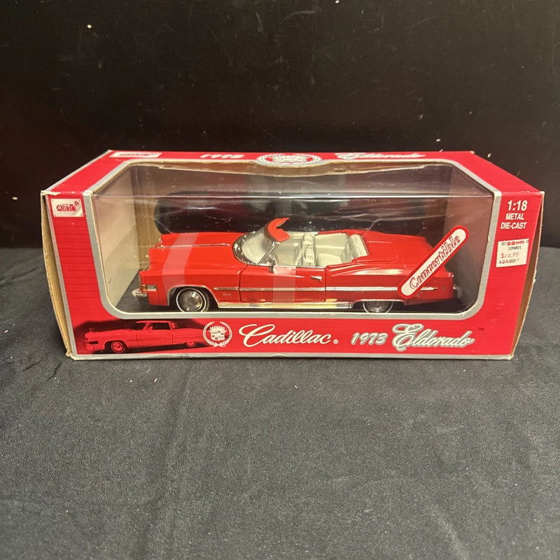 Anson Classic 1/18 1973 Cadillac Eldorado Convertible Diecast Model Car RED Model