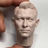 1/6 Scale Unpainted Middle-age Andy Lau Head Carving Sculpt Model Toys Model