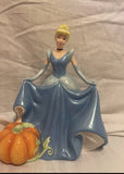 Cinderella Ceramic Figurine with Pumpkin Display Decor Model