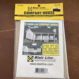 Blair Line LLC 076 N Scale Company House Kit Unassembled Wood Kit Model