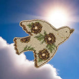 DIY Cross-stitch embroidery kit on wood Flower Bird Craft gift Model