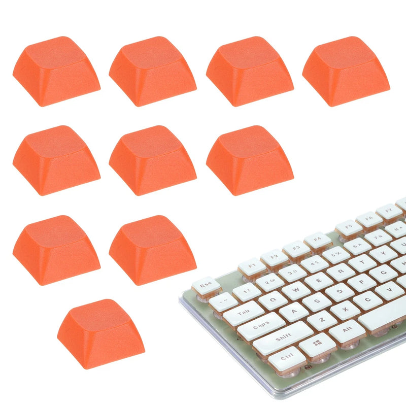 10Pcs XDA Profile Keycap Set PBT Mechanical Numeric Keypads, Dark Orange Model