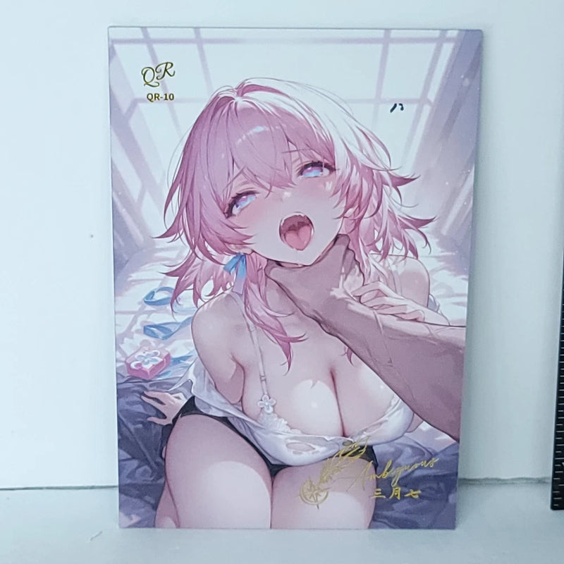 March 7TH QR Premium Waifu Card Anime Girl Wall Art Oversized Board A5 Model