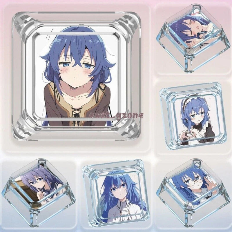 Anime Jobless Reincarnation-Roxy Transparent Cute Clear Keycaps for MX Keyboard Model