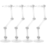 4Pcs Adjustable Figure Support Stand Plastic Doll Model Display Bracket Model