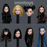 Iminitoys M013 1/6 Anime Girl Head Carved Model Toys Pale Skin Model