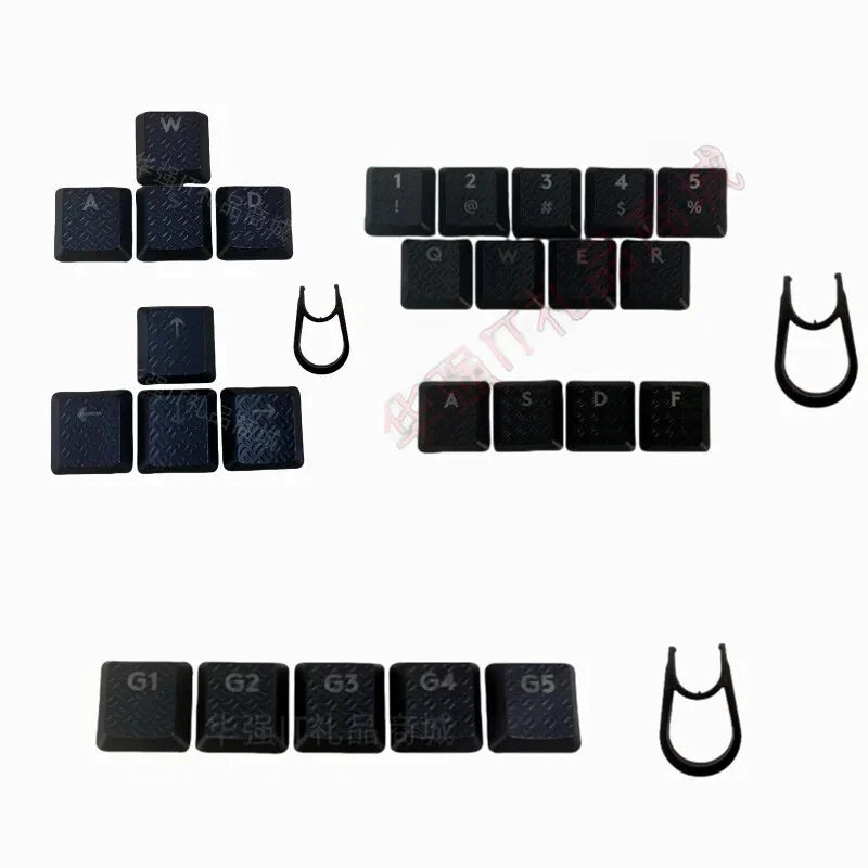 Black textured keycaps G1-G5 WASD Arrow Key for Logitech G813 G815 G913 G915 TKL Model