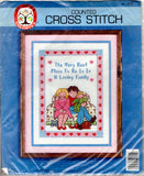 The Very Best Place ?1985 Colortex Counted Cross Stitch Embroidery Kit 5717 Open Model