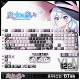 Wandering Witch: The Journey of Elaina PBT Cherry MX Keycap Side Light 122keys Model