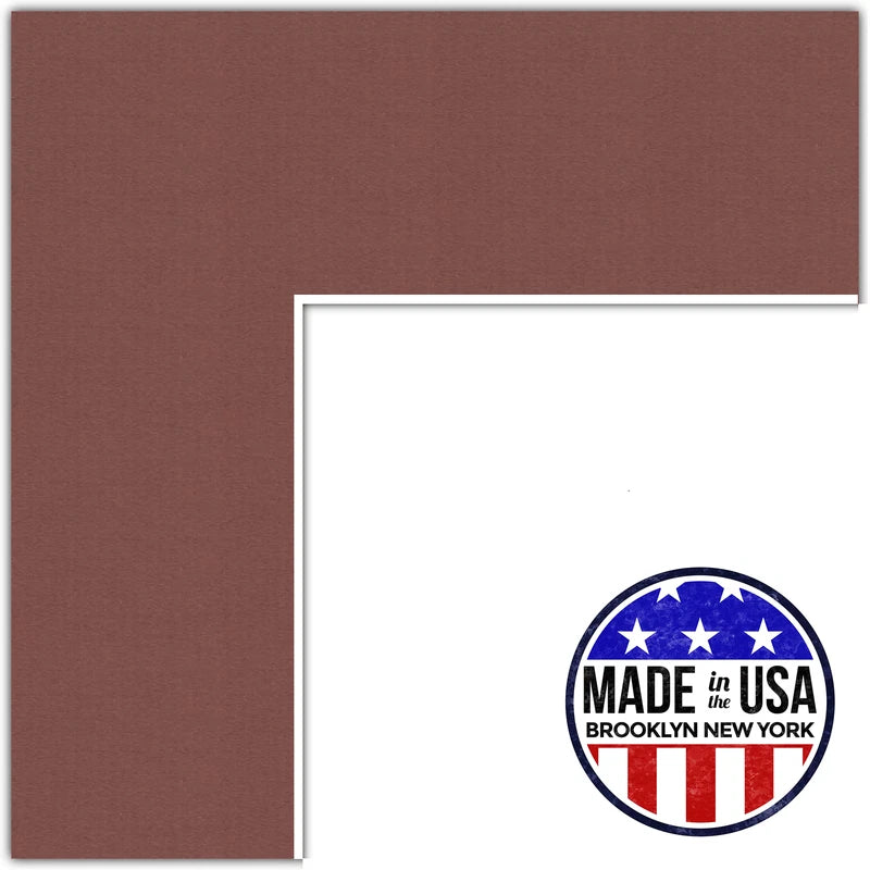 ArtToFrames Custom Brown Brique Picture Photo Frame Mat Matting Board SM Model