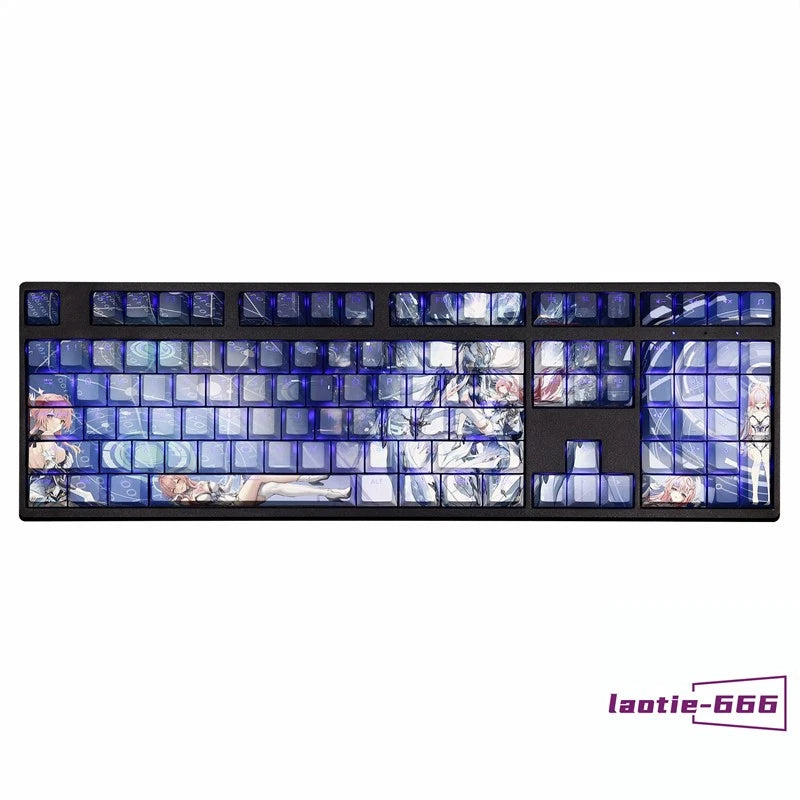 108 Keycaps Wuthering Waves Aemeath Dye-sub PBT Keycap for Cherry MX Keyboard Model