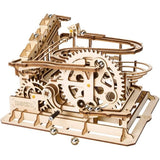 3D Wooden Marble Run Puzzle Kit, DIY Mechanical Roller Coaster Model for Adults Model