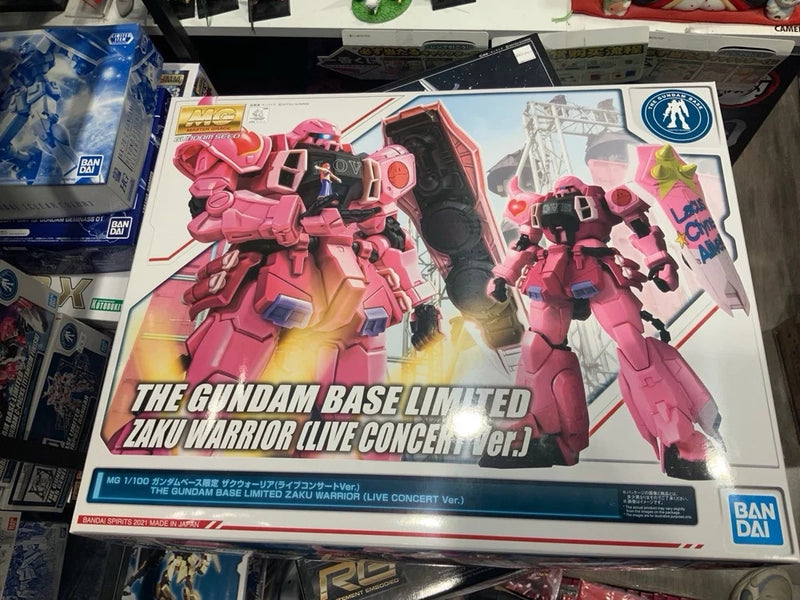 " Gundam Base Limited Zaku Warrior Live Concert Ver. MG 1/100 New BANDAI Model