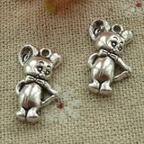 Free Ship 120 pcs tibetan silver mouse charms 21X13mm L-3393 Charms