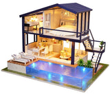Flever Dollhouse Miniature DIY House Kit Manual Creative with Furniture for R... Model