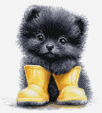 Luca-S counted cross stitch kit "The Little Adventurer", 17x19cm, DIY Model