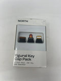 New North Figural Key Cap S'more Theme ~Pack Of 5~ 3 Icon Keys, ESC Key & Space Model
