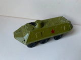RARE Soviet wind-up metal mechanical toy BTR. Army vehicle USSR Star MODEL 1:43 Model