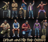 1/35 Scale 50mm Urban and Hip Hop Culture Figure Model Kit Resin Printed Model