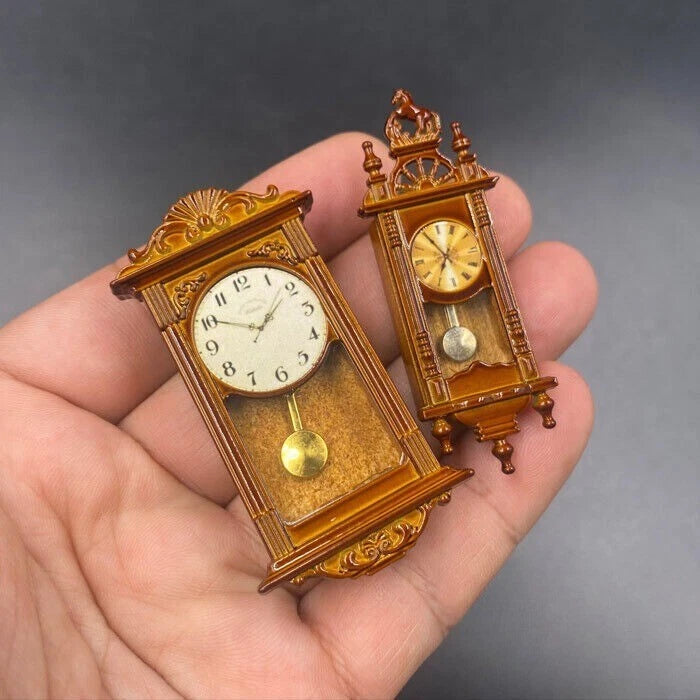 1:6 1/6 Retro Mini Wall Clock Model For 12" Action Figure Scene Accessories Toy Model