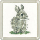 Heritage counted cross stitch kit Aida "Baby Rabbit (A)", CFBR1221-A, Coaster si Model