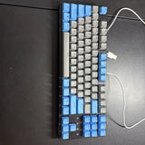 Durgod Taurus K320 TKL Mechanical Keyboard In Space Grey With Blue Cherry MX Red Model