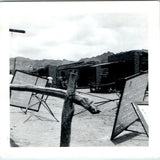 c1950s Western Movie Set Film Production Behind Scenes Reflector Board Photo Vtg Model