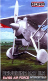 KORA Models 1/72 DEWOITINE D.27 III.R Swiss Air Force Interceptor Model