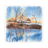 RTO counted cross stitch kit "Frost and Sun", 21,5x21cm, DIY Model