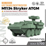 MRY-SFW SS700959 1/700 Military Model Kit US M1134 Stryker ATGM Tank Destroyer Model