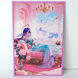 Robin Pink Rose Glitter Premium Waifu Card Anime Wall Art Oversized Board A5 Model